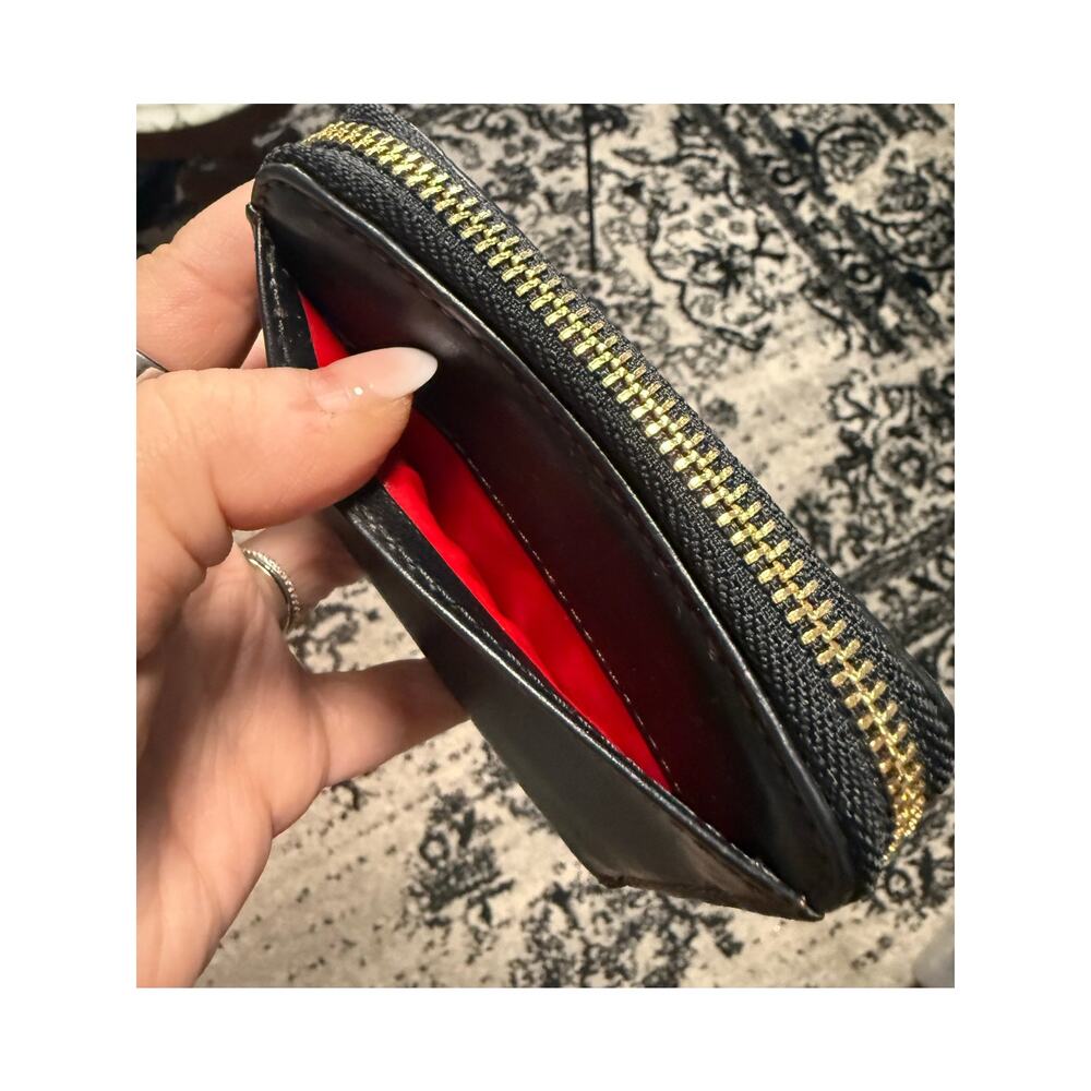 Vintage Dooney & Bourke Black Leather Zip Wallet - Picture 5 of 6